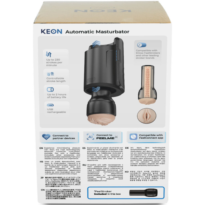 Kiiroo - Keon Wifi Combo Masturbateur Automatique + Feel Stroker
