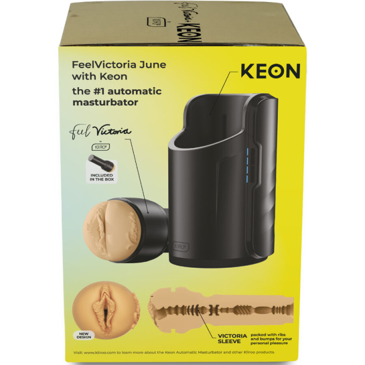 Kiiroo - Keon Wifi Combo Victoria June Automatic Masturbator + Feel Stroker