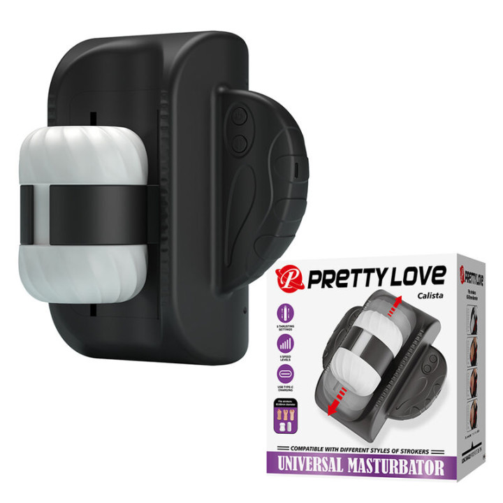 Pretty Love - Calista Universal Automatic Masturbator Black