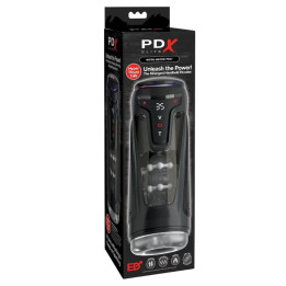 Pdx Elite - Moto-Bator Pro Masturbatore Automatico Vibrante e Riscaldante Con Protezione, 26,5 cm