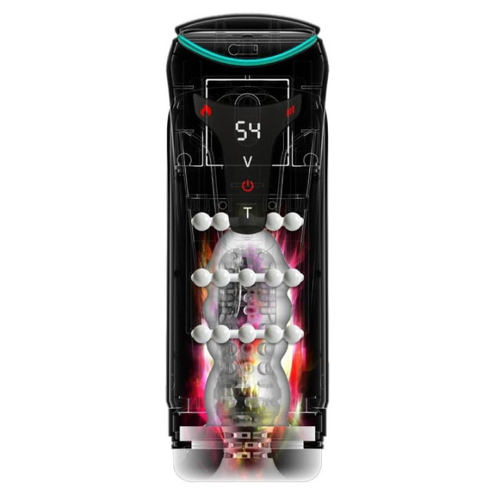 Pdx Elite - Moto-Bator Pro Masturbador Automático Com Vibração e Aquecimento 26,5 cm