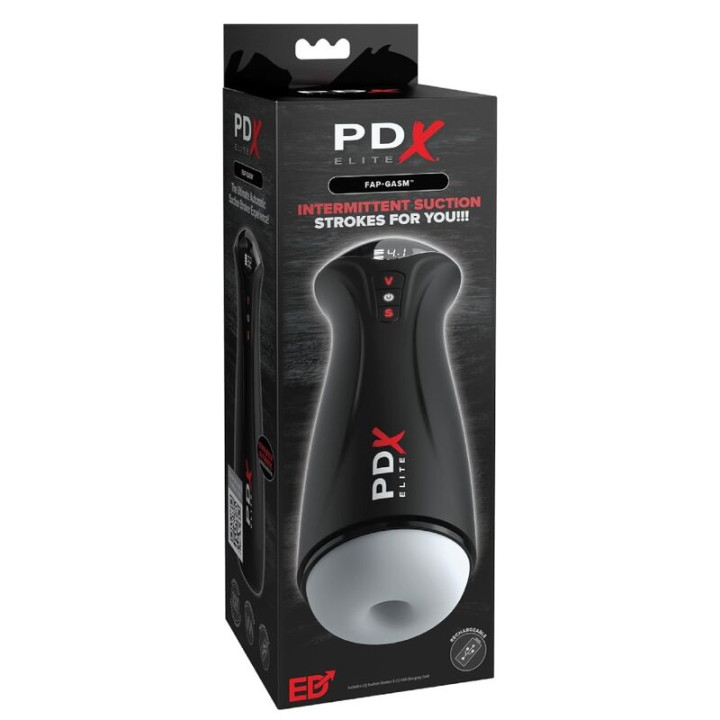 Pdx Elite - Fap-Gasm Transparenter Männlicher Masturbator Mit Intermittierender Saugung
