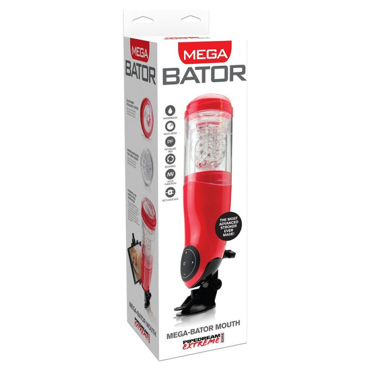Mega-Bator Vibrador y Rotatorio – Masturbador Masculino Automático Recargable