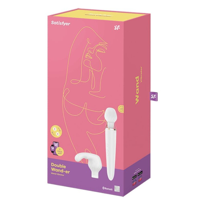 Satisfyer - Double Wander App Weiss