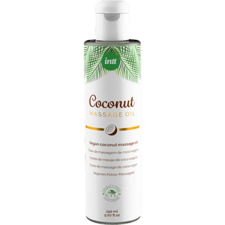 Intt - Óleo de Massagem Vegano Doce Com Relaxante Sabor de Coco