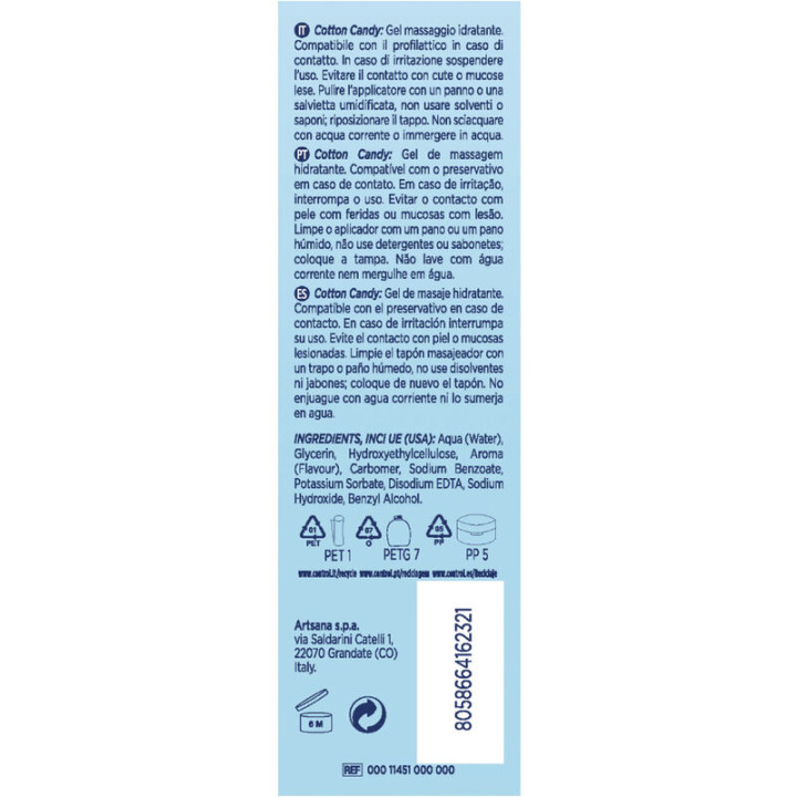 Control - Zel do Masazu Waty Cukierowej 3 w 1 200 ml