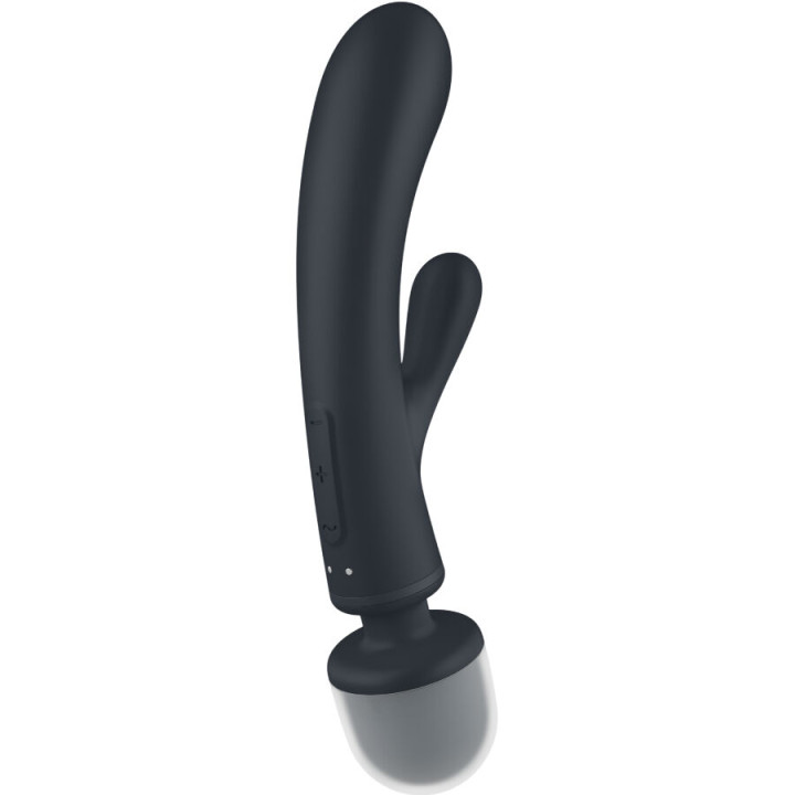 Satisfyer - Triple Lover Rabbit Vibrador Massager Cinza