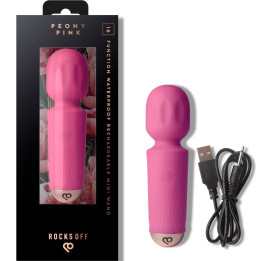 Rocks-Off - Mini Wand Recargable 16 Funciones Fucsia
