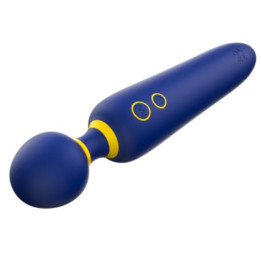 Romp - Flip Vibrating Wand Silent 10 Modes Blue