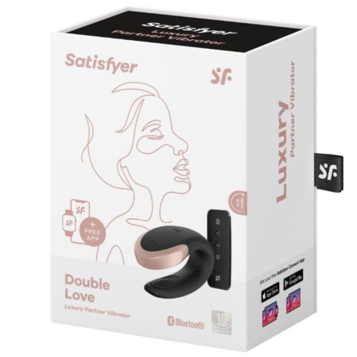 Satisfyer - Double Love Luxury Partner Vibrator Schwarz