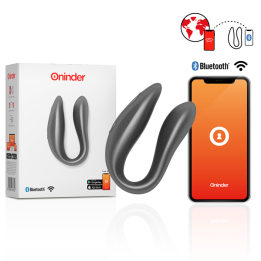 Oninder - Lisboa g-Spot & Clitoral Stimulator Black - Aplicação Gratuita