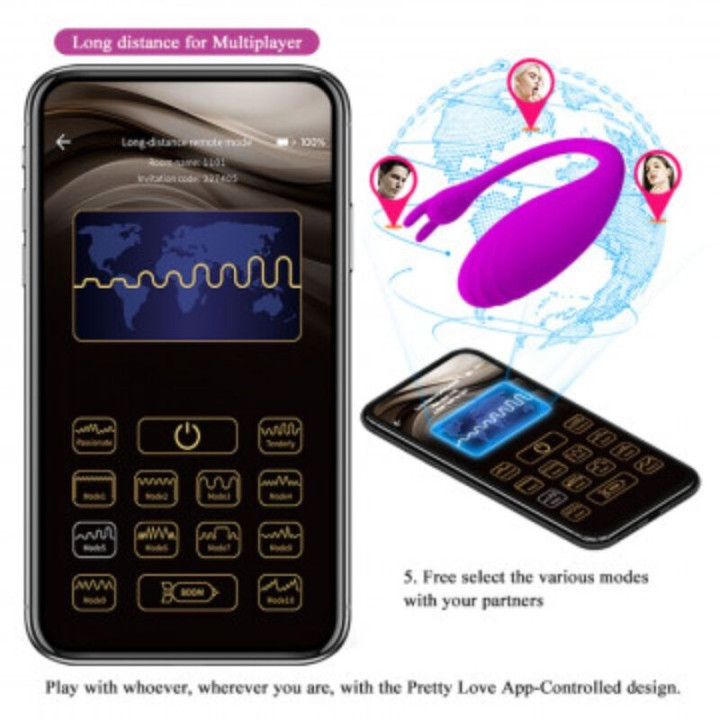 Pretty Love - Application Gratuite Catalina Massager Lilas
