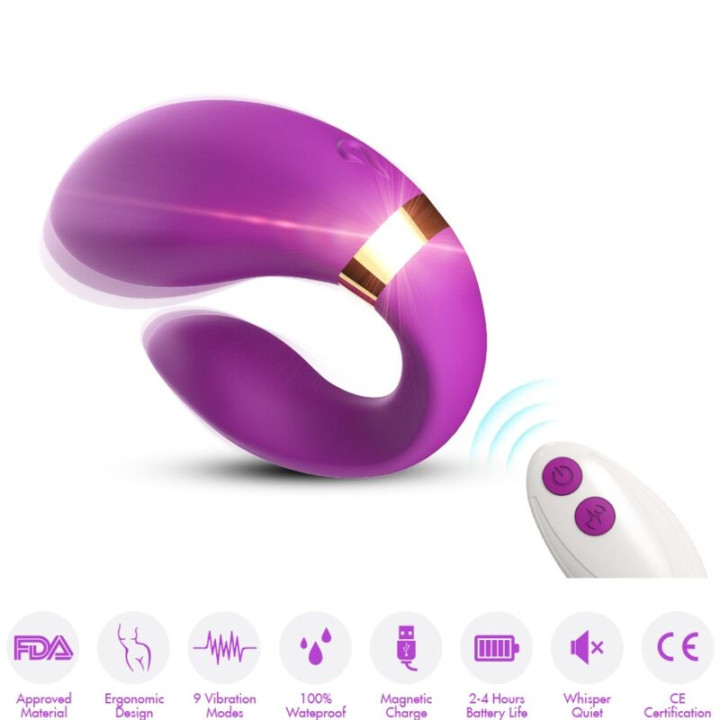 Armony - Crescent Vibrator Für Paare, Fernbedienung, Lila