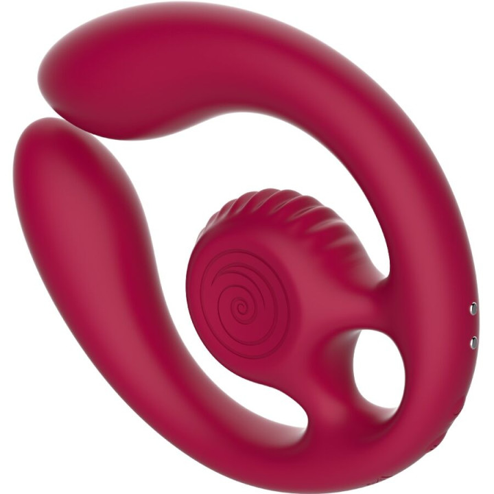 Snail Vibe - Gizi Duo Stimulateur Pour Couples Télécommande Bourgogne