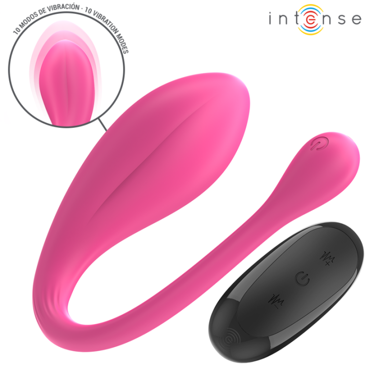 Intense - Janice u Vibrator Double Stimulation 10 Vibrations Pink Remote Control