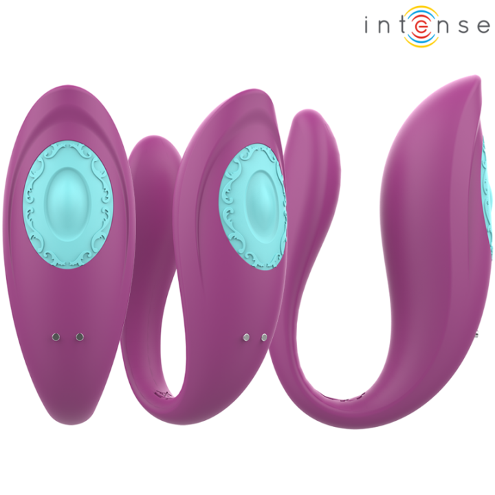 Intense - Annie u-Shaped Vibrator And Stimulator Purple Remote Control