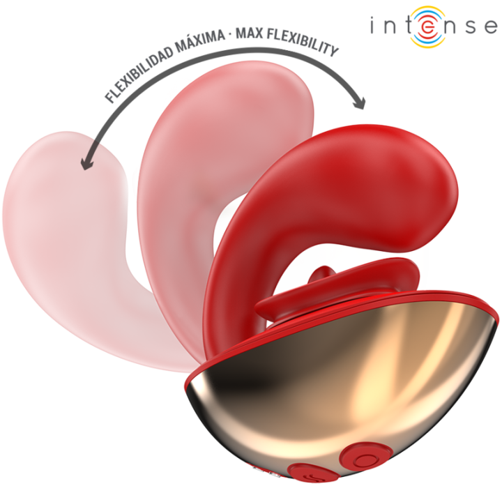 Intense - Mariah Vibrator & Stimulator in u Shape 10 Vibrations Red