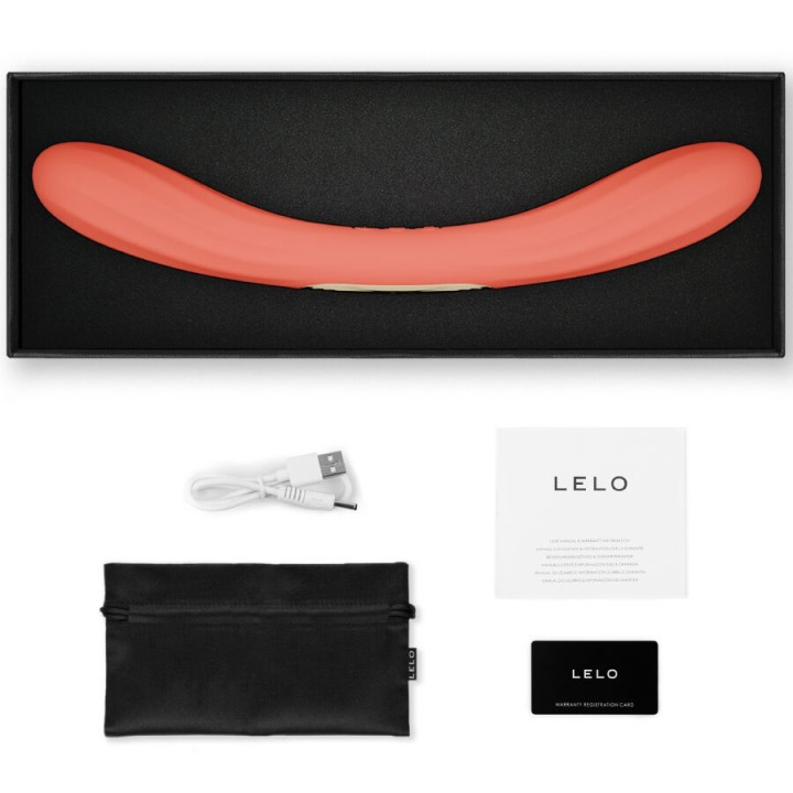 Lelo - Boomerang Double Ended Vibrator Coral Red