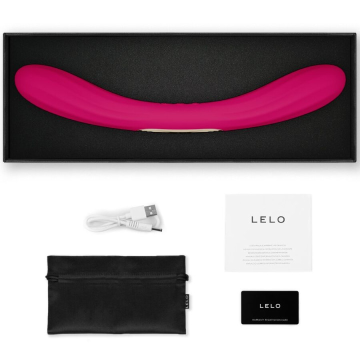 Lelo - Boomerang Doppelender Vibrator Kirsch