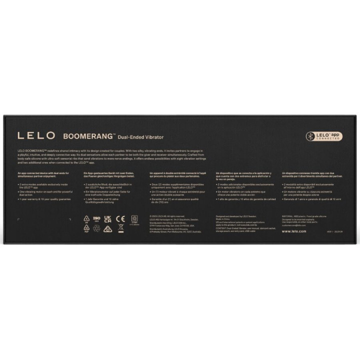 Lelo - Boomerang Double Ended Vibrator Purple