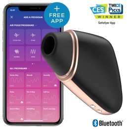 Satisfyer - Stimulateur et Vibrateur Air Love Triangle Noir