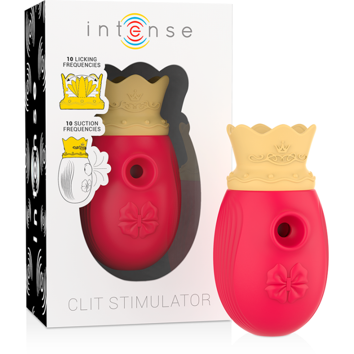 Intense - Klitorisstimulator 10 Saug- Und Leckmodi - Rot