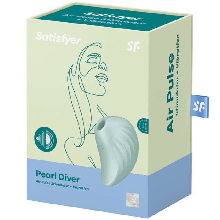 Satisfyer - Pearl Diver Stimulator Und Vibrator Grün