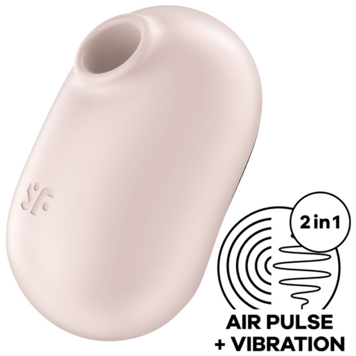 Satisfyer - Pro to go 2 Doppelter Luftpulsstimulator & Vibrator Beige