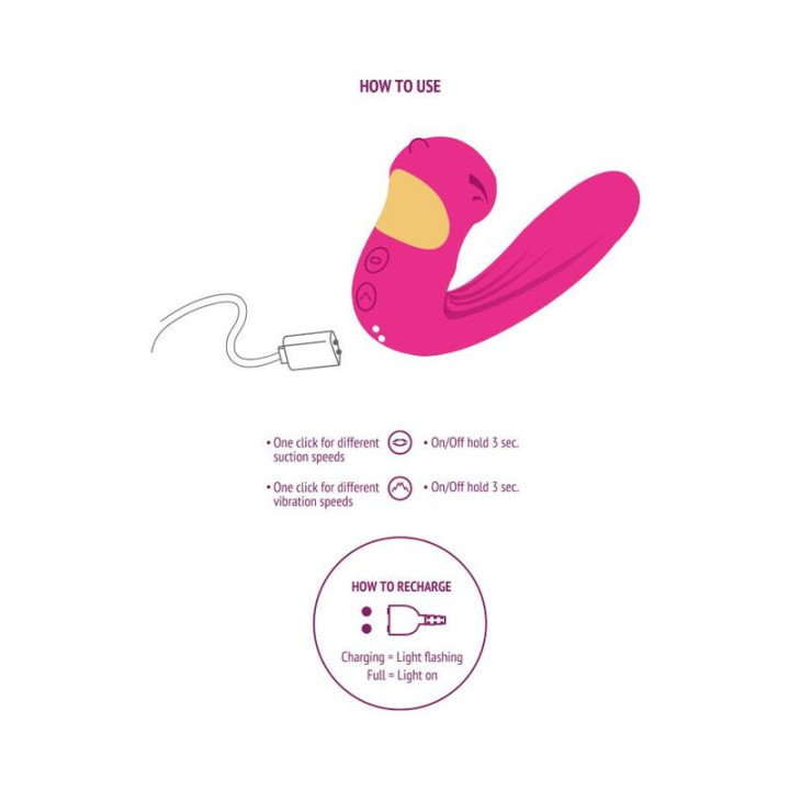 Xocoon - Stimulateur Celestial Love Vibe Fuchsia