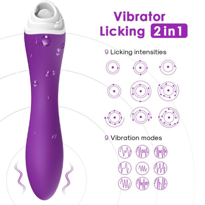 Armony - Fairyland Leccata Clit Vibrante e Vibratore Viola