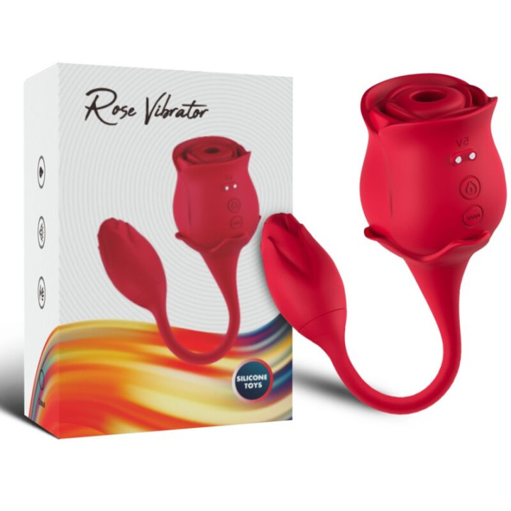 Armony - Pink Clitoris Sucker & Vibrator 10 Modes Red