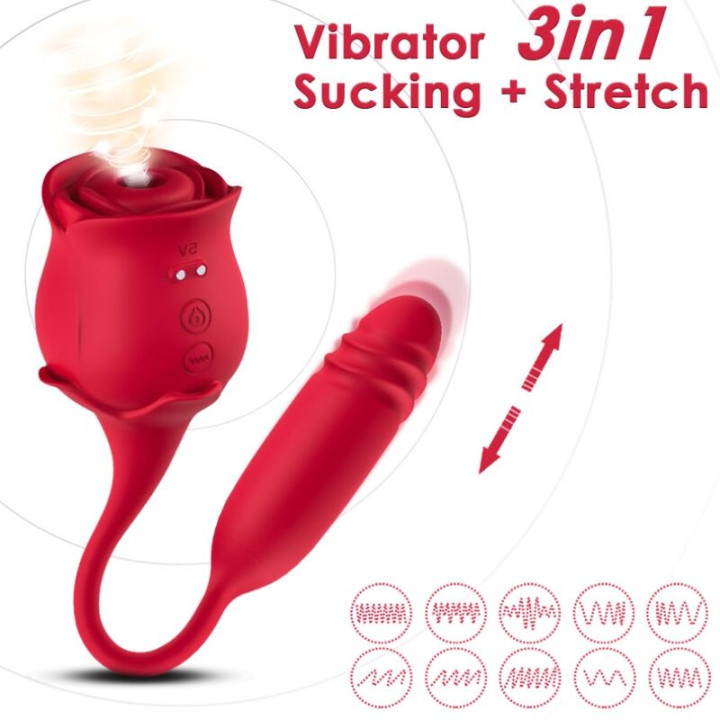 Armony - Roseknigth Clitoride Sucker & Vibrator Rosso