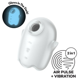 Satisfyer - Glowing Ghost Air Pulse & Vibrator Weiss