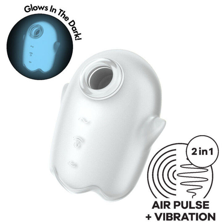 Satisfyer - Ghost Air Pulse & Vibratore Bianco
