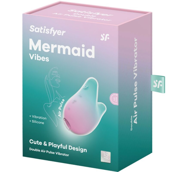 Satisfyer - Mermaid Vibes Stimolatore e Vibratore Menta e Rosa