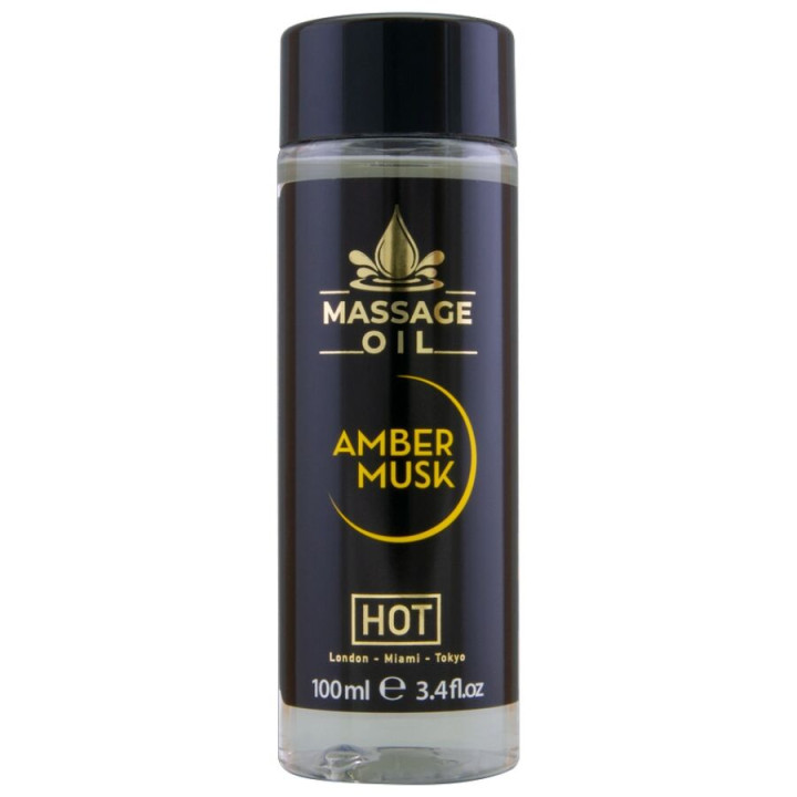Hot - Huile de Massage Ambre et Musc 100 ml