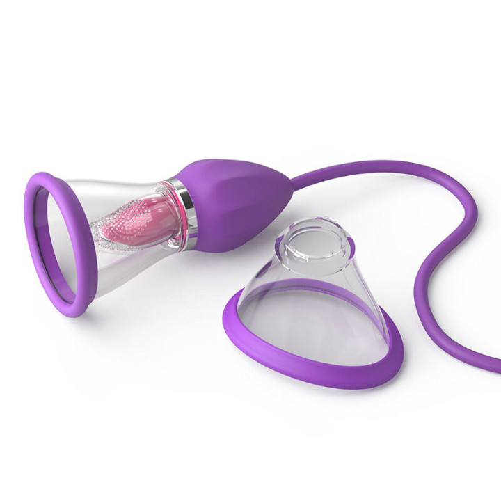 Fantasy For Her - Ultimate Pleasure Max Saugschlauch Mit Stimulierender Zunge Lila