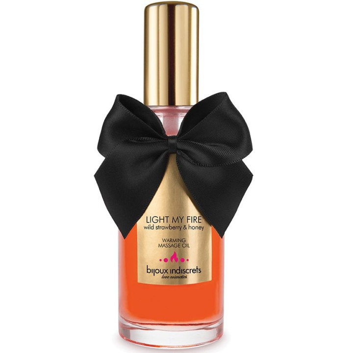 Bijoux - Huile de Massage Effet Chaleur Arôme Fraise