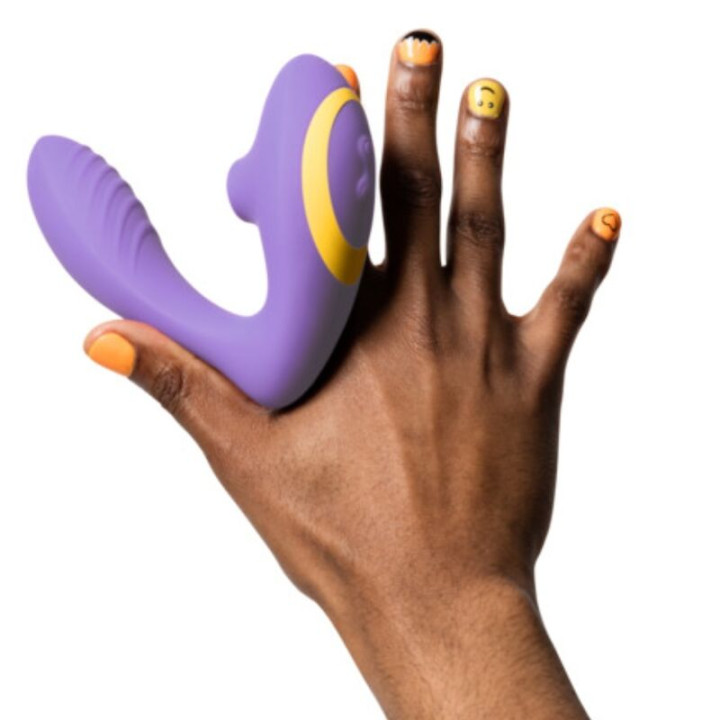 Romp - Reverb g-Spot Stimulator And Clitoral Suction Device Purple