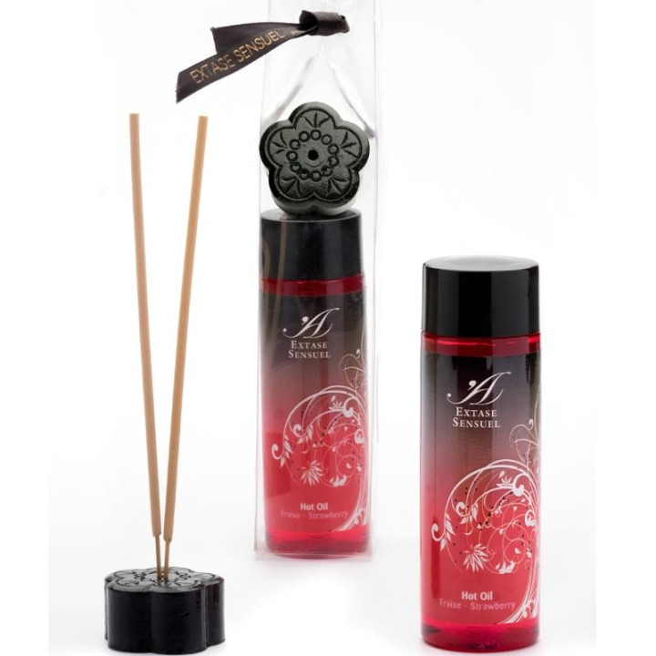 Extase Sensual - Óleo Estimulante de Calor de Morango 100 ml