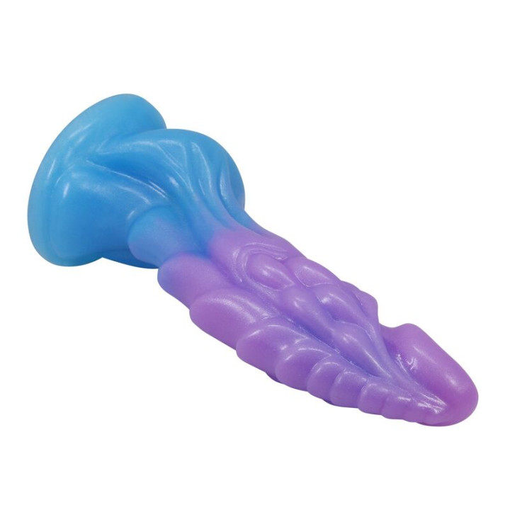 Power Monsters - Dildo Realistico Atlanteano Con Ventosa 19 cm ø 5 cm Blu e Viola