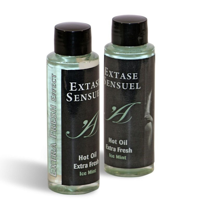 Extase Sensual - Óleo de Massagem Com Efeito Gelo Extra Fresco 100 ml