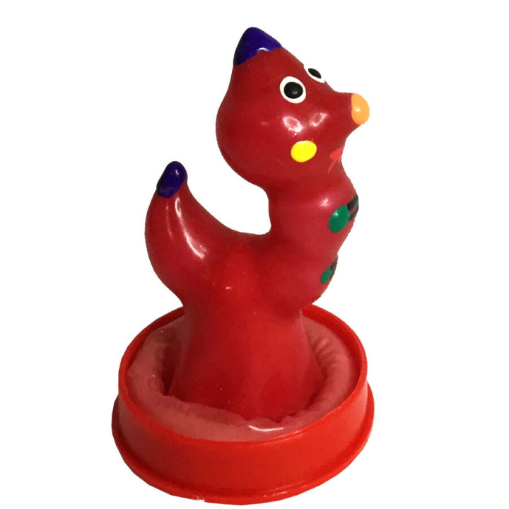 Condomerie - Handbemalte Neuheitskondome Wurm