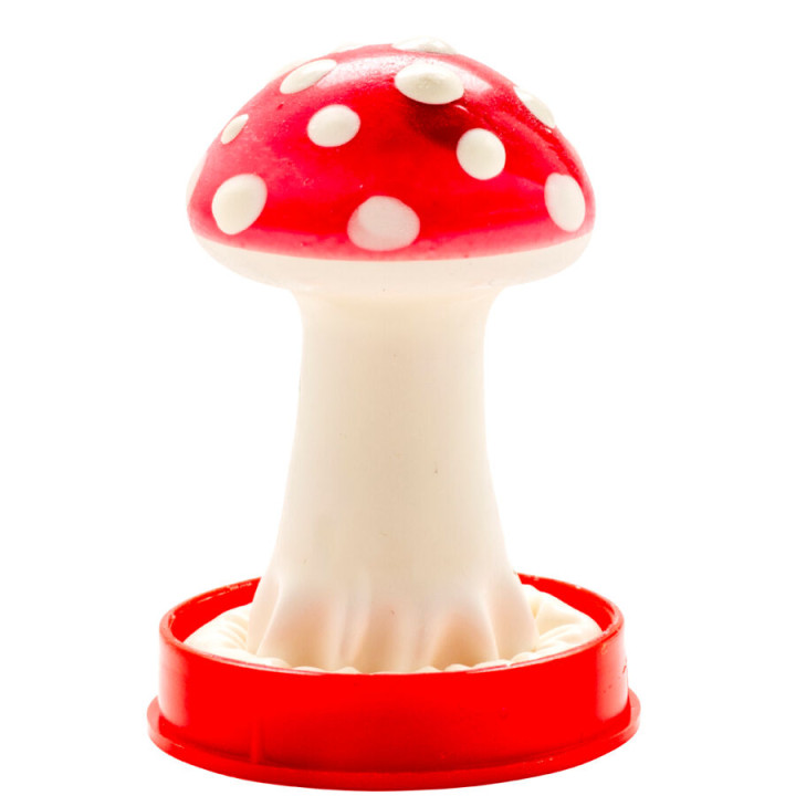 Condomerie - Préservatifs Fantaisie Peints à la Main Modèle Champignon 1