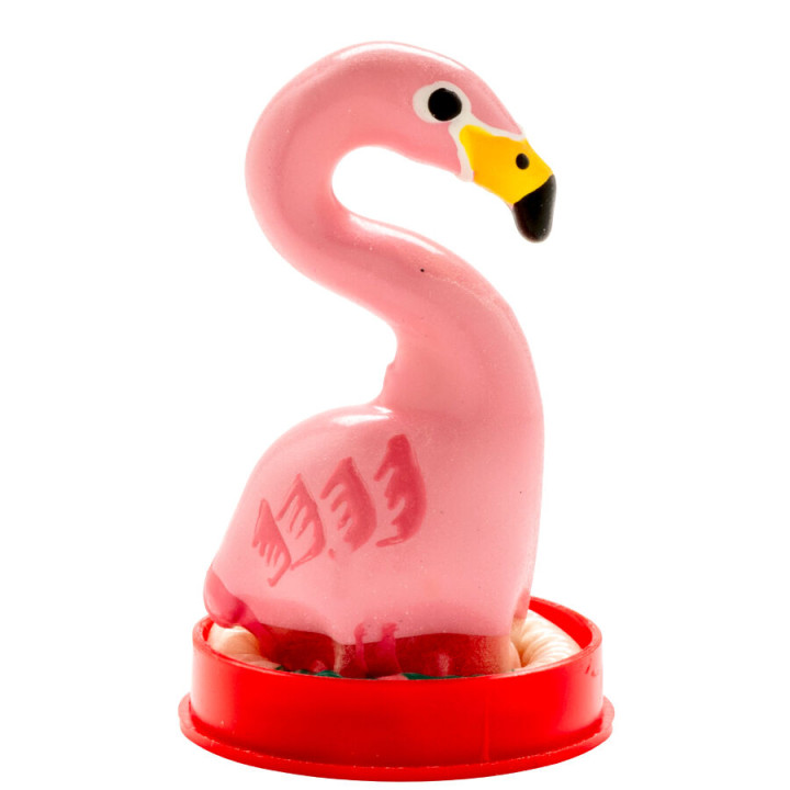 Condomerie - Preservativo Decorativo Pintado a Mano Flamenco Rosa