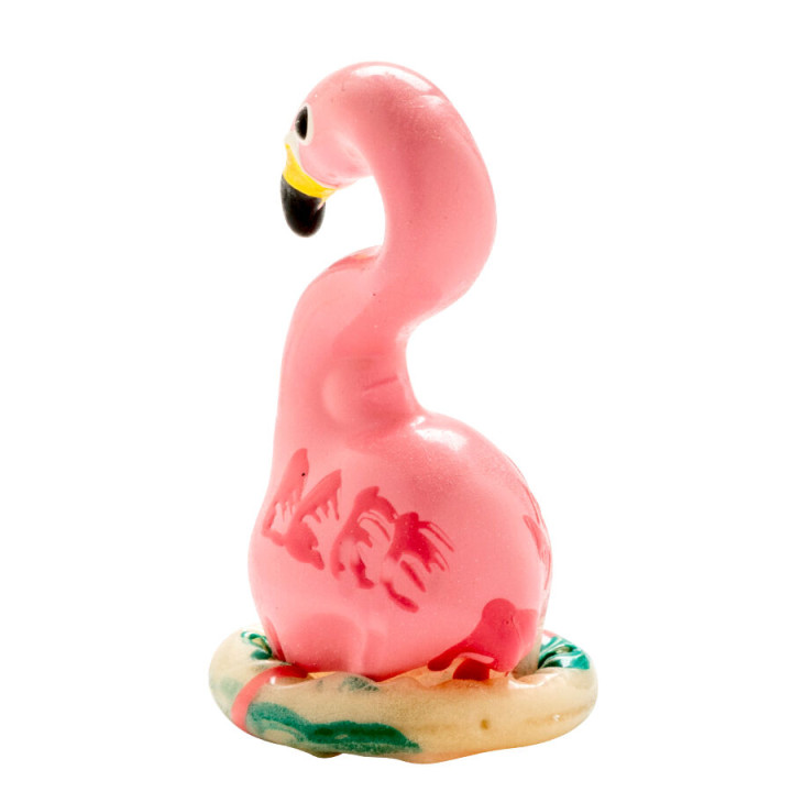 Condomerie - Handbemalte Neuheitskondome Flamingo Pink