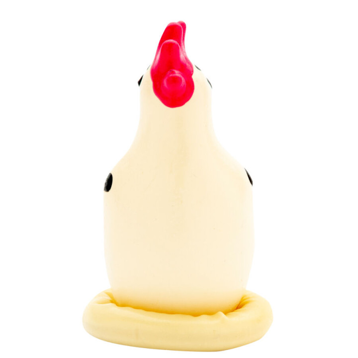Condomerie - Handbemalte Neuheitskondome Cocky Rooster