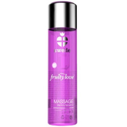 Swede - Fruity Love Olio da Massaggio Effetto Riscaldante Lampone Rosa e Rabarbaro 60 ml