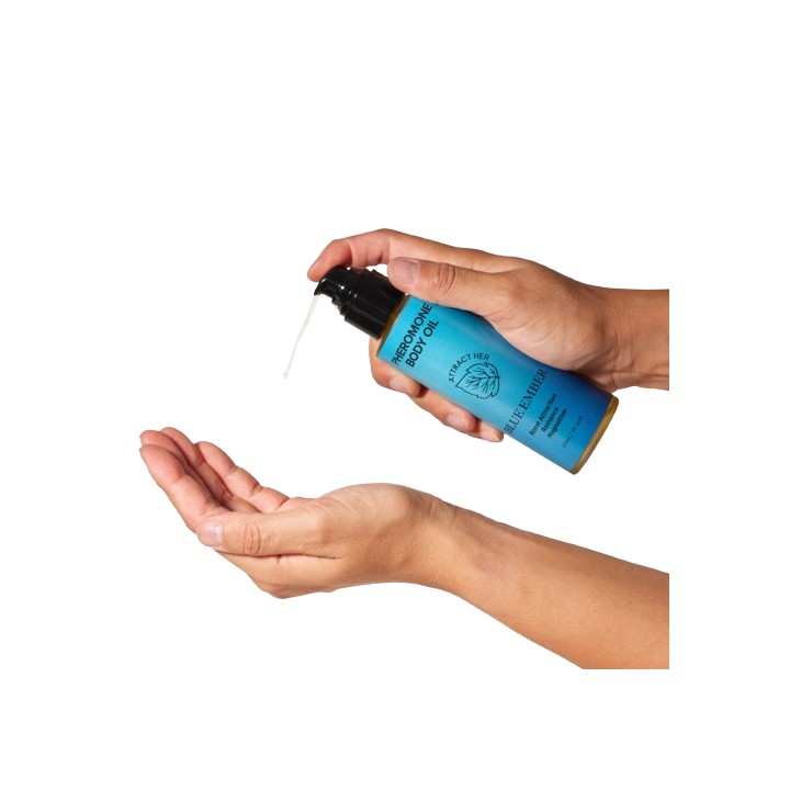 Eye of Love - Bloom Blue Ember Aceite Corporal Con Feromonas Para Atraer a Mujeres 120 ml