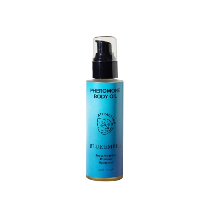 Eye of Love - Bloom Blue Ember Aceite Corporal Con Feromonas Para Atraer a Mujeres 120 ml